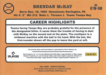 2021 Donruss - Retro 1987 Materials #87M-BM Brendan McKay Back