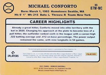 2021 Donruss - Retro 1987 Materials #87M-MC Michael Conforto Back