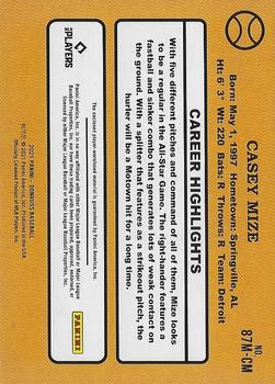 2021 Donruss - Retro 1987 Materials Red #87M-CM Casey Mize Back