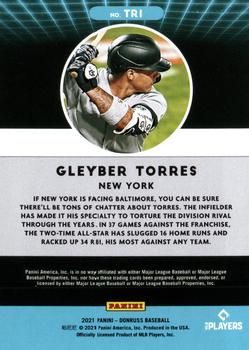 2021 Donruss - Trending Rapture #TR1 Gleyber Torres Back