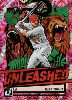 2021 Donruss - Unleashed Pink Fireworks #UNL2 Mike Trout Front