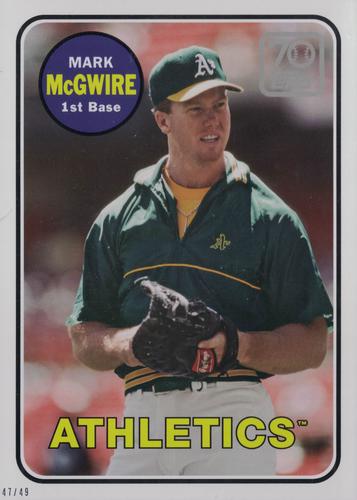 2021 Topps 70 Years of Topps Baseball (Series One) 5x7 #70YT-19 Mark McGwire Front