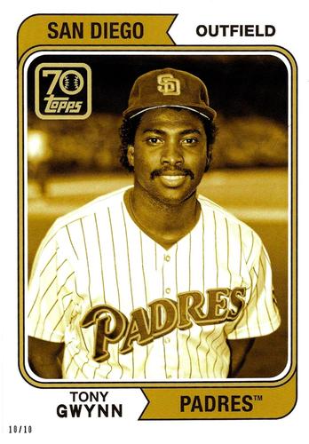 2021 Topps 70 Years of Topps Baseball (Series One) 5x7 - Gold 5x7 #70YT-24 Tony Gwynn Front