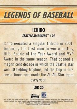 2021 Topps Opening Day - Legends of Baseball #LOB-20 Ichiro Back