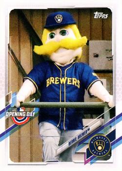 2021 Topps Opening Day - Mascots #M-8 Bernie Brewer Front