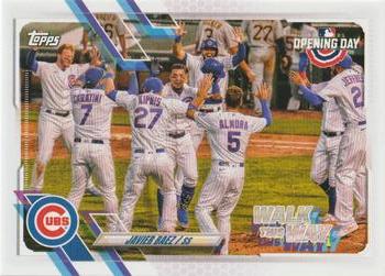 2021 Topps Opening Day - Walk this Way #WW-8 Javier Baez Front