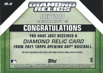 2021 Topps Opening Day - Diamond Relic #DR-JV Joey Votto Back