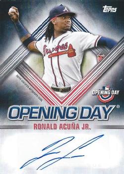 2021 Topps Opening Day - Opening Day Autographs #ODA-RA Ronald Acuña Jr. Front