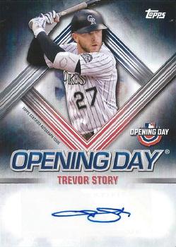2021 Topps Opening Day - Opening Day Autographs #ODA-TST Trevor Story Front