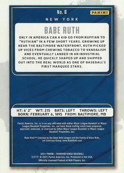 2021 Panini Diamond Kings #6 Babe Ruth Back