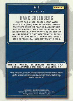 2021 Panini Diamond Kings #8 Hank Greenberg Back