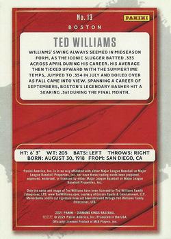 2021 Panini Diamond Kings #13 Ted Williams Back