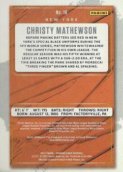 2021 Panini Diamond Kings #16 Christy Mathewson Back