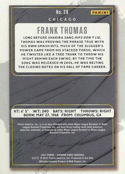 2021 Panini Diamond Kings #28 Frank Thomas Back