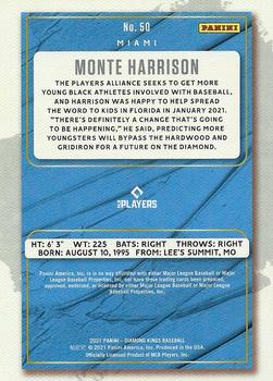 2021 Panini Diamond Kings #50 Monte Harrison Back