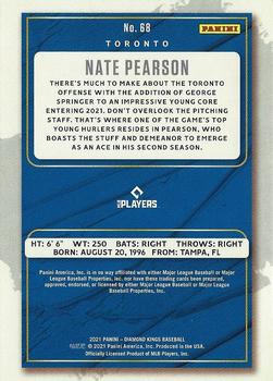 2021 Panini Diamond Kings #68 Nate Pearson Back
