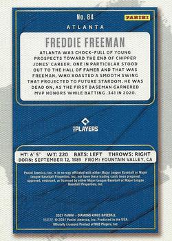 2021 Panini Diamond Kings #84 Freddie Freeman Back