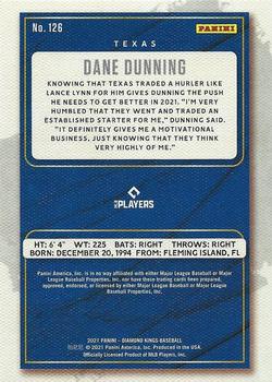 2021 Panini Diamond Kings #126 Dane Dunning Back