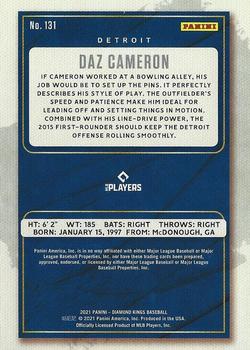2021 Panini Diamond Kings #131 Daz Cameron Back