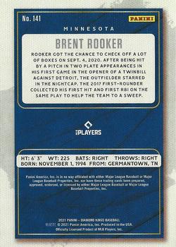 2021 Panini Diamond Kings #141 Brent Rooker Back