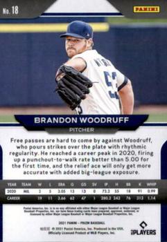 2021 Panini Prizm #18 Brandon Woodruff Back