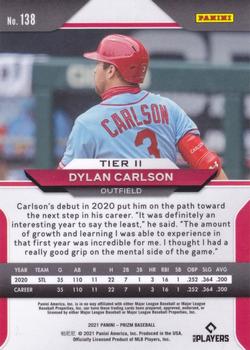 2021 Panini Prizm #138 Dylan Carlson Back