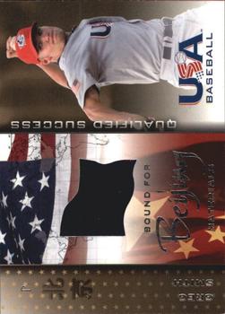 2006-07 USA Baseball Bound for Beijing Materials #GU-4 Greg Smith Front