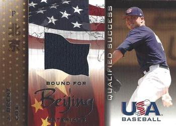 2006-07 USA Baseball Bound for Beijing Materials #GU-7 J. Brent Cox Front