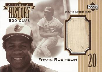 1999 UD Ionix - A Piece of History 500 Club: Frank Robinson #NNO Frank Robinson Front