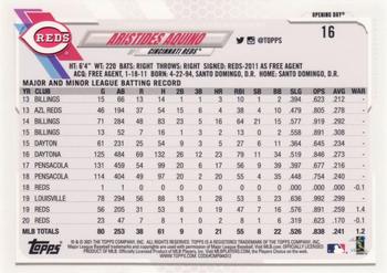 2021 Topps Opening Day - Opening Day Edition #16 Aristides Aquino Back
