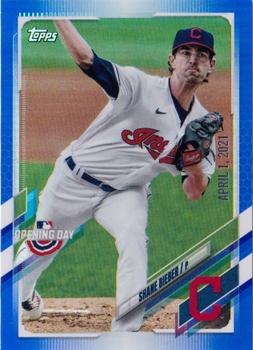 2021 Topps Opening Day - Opening Day Edition #25 Shane Bieber Front