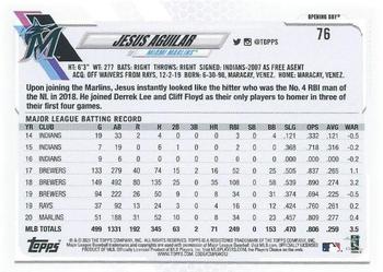 2021 Topps Opening Day - Opening Day Edition #76 Jesus Aguilar Back