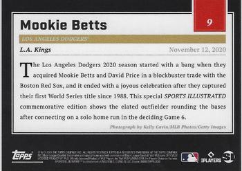 2021 Topps x Sports Illustrated #9 Mookie Betts Back