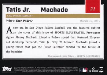 2021 Topps x Sports Illustrated #21 Fernando Tatis Jr. / Manny Machado Back