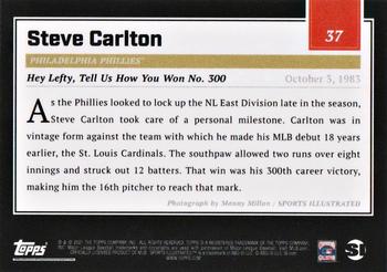 2021 Topps x Sports Illustrated #37 Steve Carlton Back