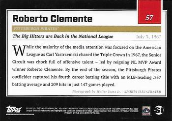 2021 Topps x Sports Illustrated #57 Roberto Clemente Back