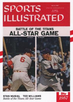 2021 Topps x Sports Illustrated - White w/ Red Stripes #11 Stan Musial / Ted Williams Front