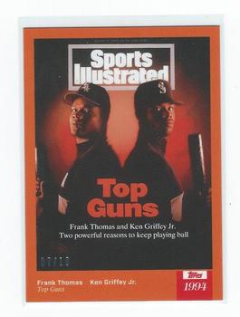 2021 Topps x Sports Illustrated - Orange #34 Frank Thomas / Ken Griffey Jr. Front