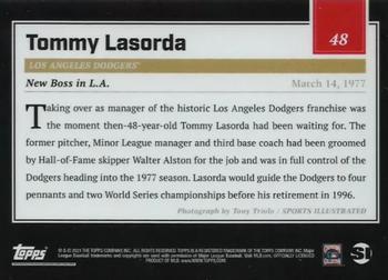 2021 Topps x Sports Illustrated - Orange #48 Tommy Lasorda Back