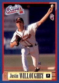 1998 Blueline Q-Cards Danville Braves #10 Justin Willoughby Front