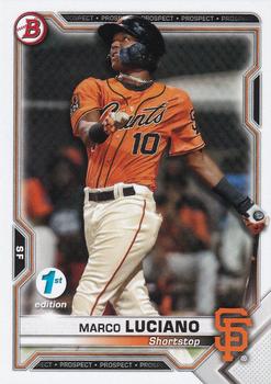 2021 Bowman 1st Edition #BFE-8 Marco Luciano Front