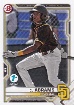 2021 Bowman 1st Edition #BFE-14 CJ Abrams Front