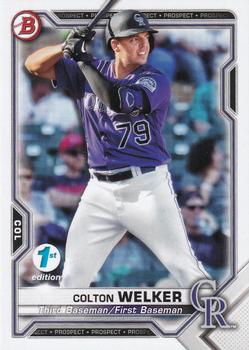 2021 Bowman 1st Edition #BFE-15 Colton Welker Front