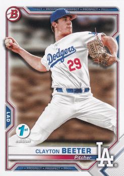 2021 Bowman 1st Edition #BFE-16 Clayton Beeter Front