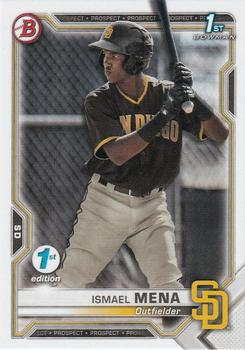 2021 Bowman 1st Edition #BFE-36 Ismael Mena Front