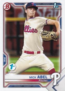 2021 Bowman 1st Edition #BFE-42 Mick Abel Front