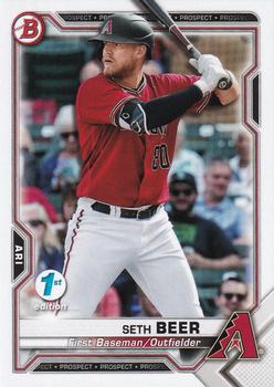 2021 Bowman 1st Edition #BFE-60 Seth Beer Front