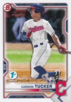 2021 Bowman 1st Edition #BFE-77 Carson Tucker Front