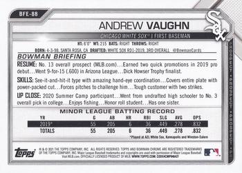 2021 Bowman 1st Edition #BFE-88 Andrew Vaughn Back