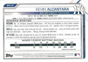 2021 Bowman 1st Edition #BFE-97 Kevin Alcantara Back